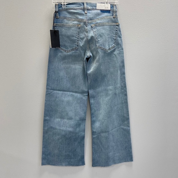 Re/Done Mid-Rise Wide-Leg Cropped Jeans - Size 23 and 24 - NWT - Picture 2 of 5